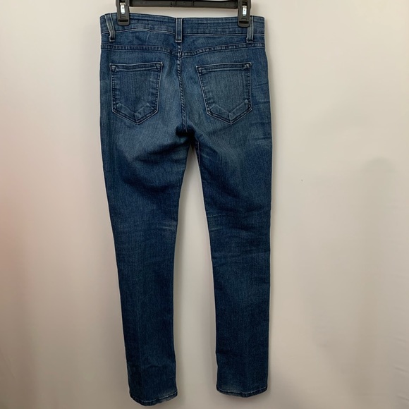 Anthro Pilcro Mid Rise Skinny Medium Wash Jeans - Picture 4 of 8